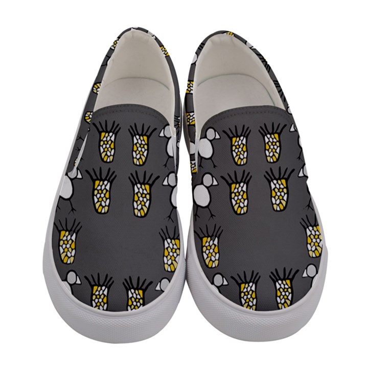 CCHPA Coloured Pineapple Women s Canvas Slip Ons