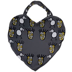 CCHPA Coloured Pineapple Giant Heart Shaped Tote