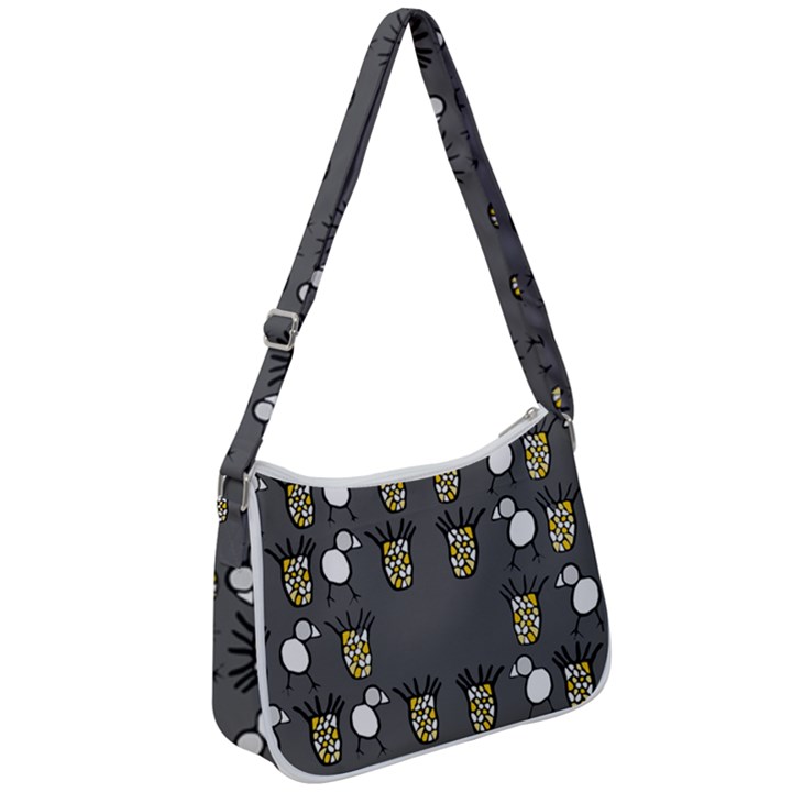 CCHPA Coloured Pineapple Zip Up Shoulder Bag