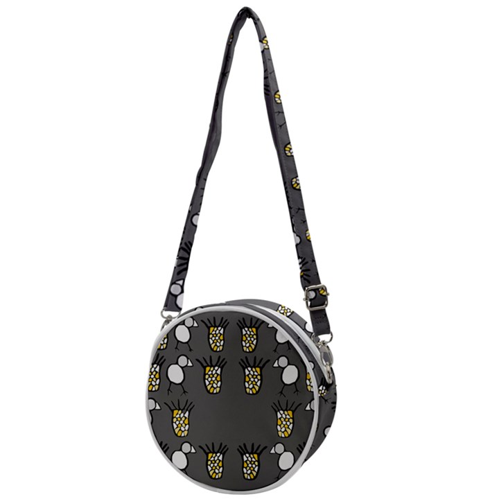 CCHPA Coloured Pineapple Crossbody Circle Bag