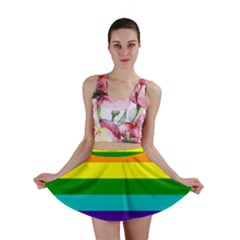 Original 8 Stripes Lgbt Pride Rainbow Flag Mini Skirt by yoursparklingshop