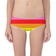 Original 8 Stripes Lgbt Pride Rainbow Flag Classic Bikini Bottoms by yoursparklingshop