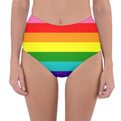 Original 8 Stripes Lgbt Pride Rainbow Flag Reversible High-waist Bikini Bottoms by yoursparklingshop