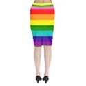 Original 8 Stripes LGBT Pride Rainbow Flag Midi Wrap Pencil Skirt View2