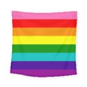 Original 8 Stripes LGBT Pride Rainbow Flag Square Tapestry (Small) View1