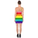 Original 8 Stripes LGBT Pride Rainbow Flag One Soulder Bodycon Dress View2