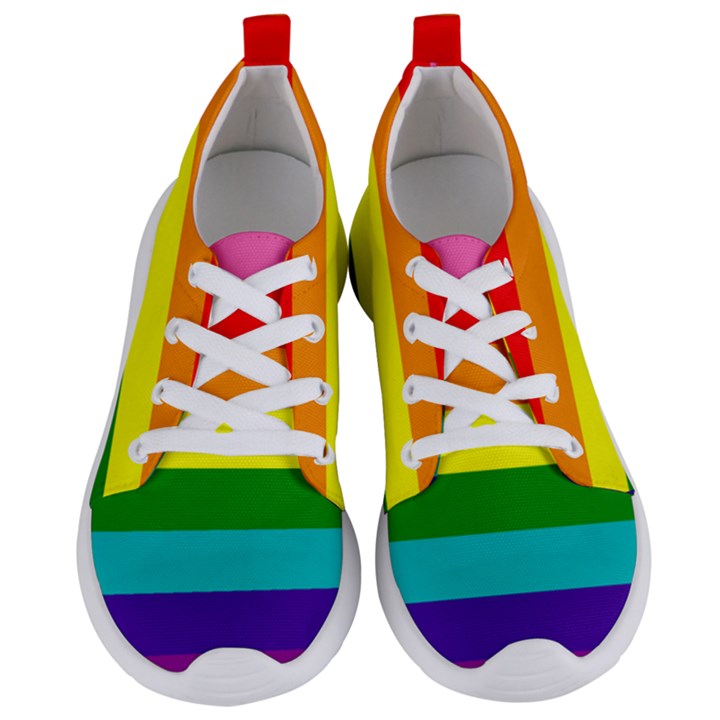 Original 8 Stripes LGBT Pride Rainbow Flag Women s Lightweight Sports Shoes