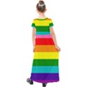 Original 8 Stripes LGBT Pride Rainbow Flag Kids  Short Sleeve Maxi Dress View2