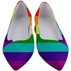 Original 8 Stripes Lgbt Pride Rainbow Flag Women s Block Heels  by yoursparklingshop