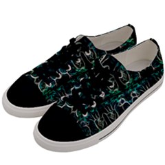 Blue And Green Chpa Men s Low Top Canvas Sneakers by CHPALTD