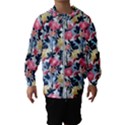 Beautiful floral pattern Kids  Hooded Windbreaker View1