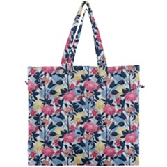 Beautiful Floral Pattern Canvas Travel Bag by TastefulDesigns