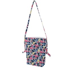 Beautiful Floral Pattern Folding Shoulder Bag by TastefulDesigns