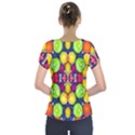 Fruits And Vegetables Pattern Short Sleeve Front Detail Top View2