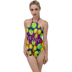 Fruits And Vegetables Pattern Go With The Flow One Piece Swimsuit