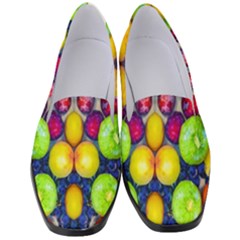 Fruits And Vegetables Pattern Women s Classic Loafer Heels by dflcprintsclothing