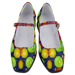 Fruits And Vegetables Pattern Women s Mary Jane Shoes by dflcprintsclothing