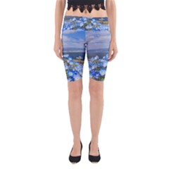 Floral Nature Yoga Cropped Leggings by Sparkle