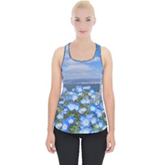 Floral Nature Piece Up Tank Top by Sparkle