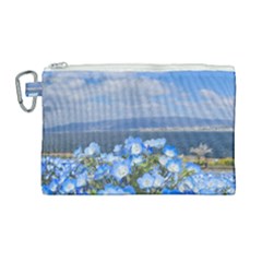 Floral Nature Canvas Cosmetic Bag (large) by Sparkle