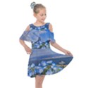 Floral Nature Kids  Shoulder Cutout Chiffon Dress View1