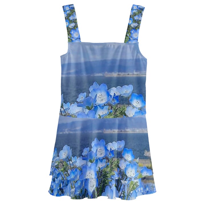 Floral Nature Kids  Layered Skirt Swimsuit