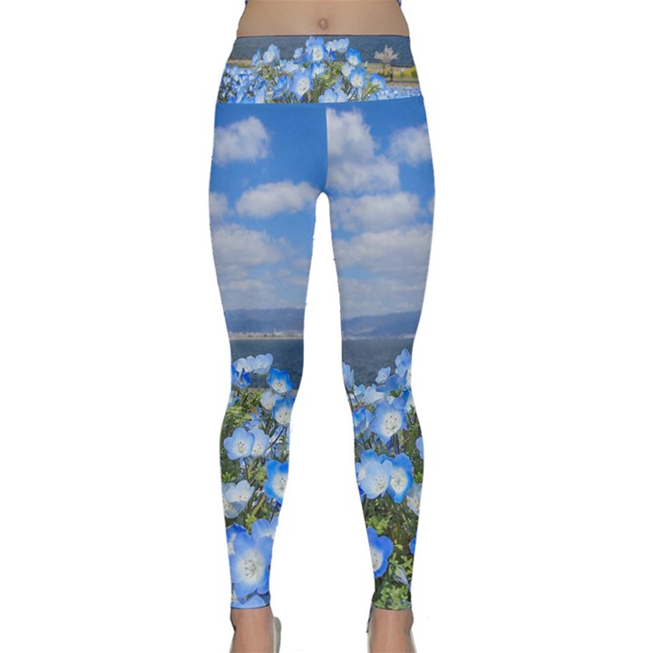 Floral Nature Lightweight Velour Classic Yoga Leggings