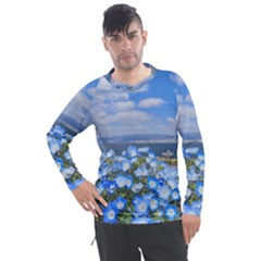 Floral Nature Men s Pique Long Sleeve Tee