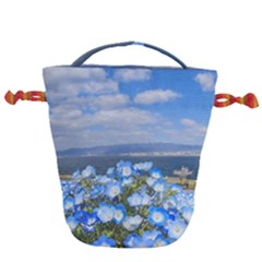 Floral Nature Drawstring Bucket Bag