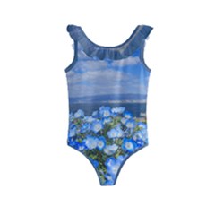 Floral Nature Kids  Frill Swimsuit by Sparkle