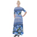 Floral Nature Half Sleeves Maxi Dress View2