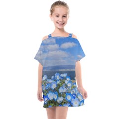 Floral Nature Kids  One Piece Chiffon Dress