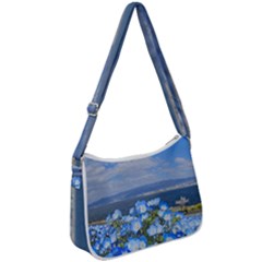 Floral Nature Zip Up Shoulder Bag by Sparkle