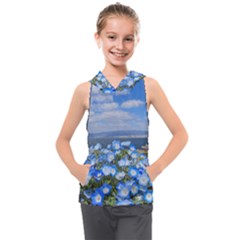 Floral Nature Kids  Sleeveless Hoodie by Sparkle