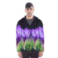 Floral Nature Men s Hooded Windbreaker by Sparkle