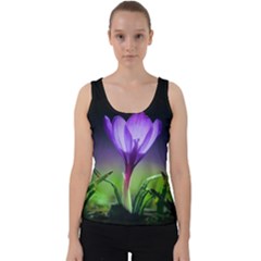 Flower Velvet Tank Top by Sparkle