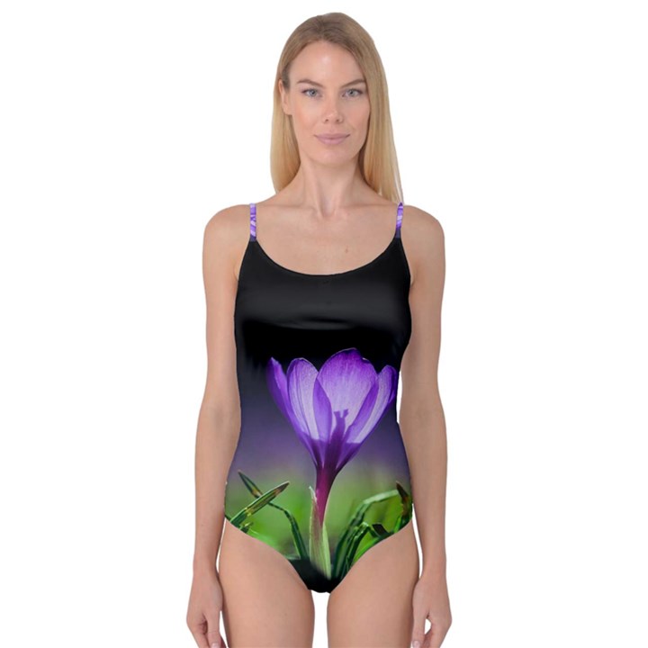 Floral Nature Camisole Leotard 