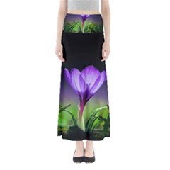 Floral Nature Full Length Maxi Skirt by Sparkle