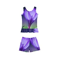 Floral Nature Kids  Boyleg Swimsuit by Sparkle