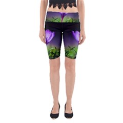 Floral Nature Yoga Cropped Leggings