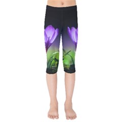 Floral Nature Kids  Capri Leggings  by Sparkle