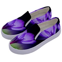 Floral Nature Kids  Canvas Slip Ons by Sparkle