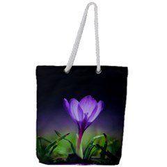 Floral Nature Full Print Rope Handle Tote (large) by Sparkle