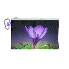 Floral Nature Canvas Cosmetic Bag (medium)