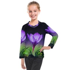 Floral Nature Kids  Long Mesh Tee