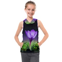 Floral Nature Kids  Sleeveless Hoodie