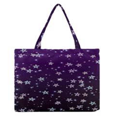 Stars Zipper Medium Tote Bag by Sparkle