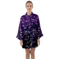 Stars Long Sleeve Satin Kimono by Sparkle