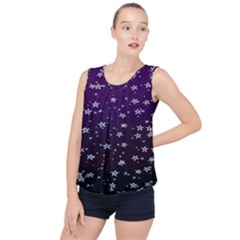 Stars Bubble Hem Chiffon Tank Top by Sparkle