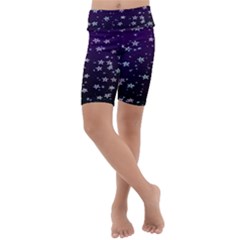 Stars Kids  Lightweight Velour Cropped Yoga Leggings by Sparkle